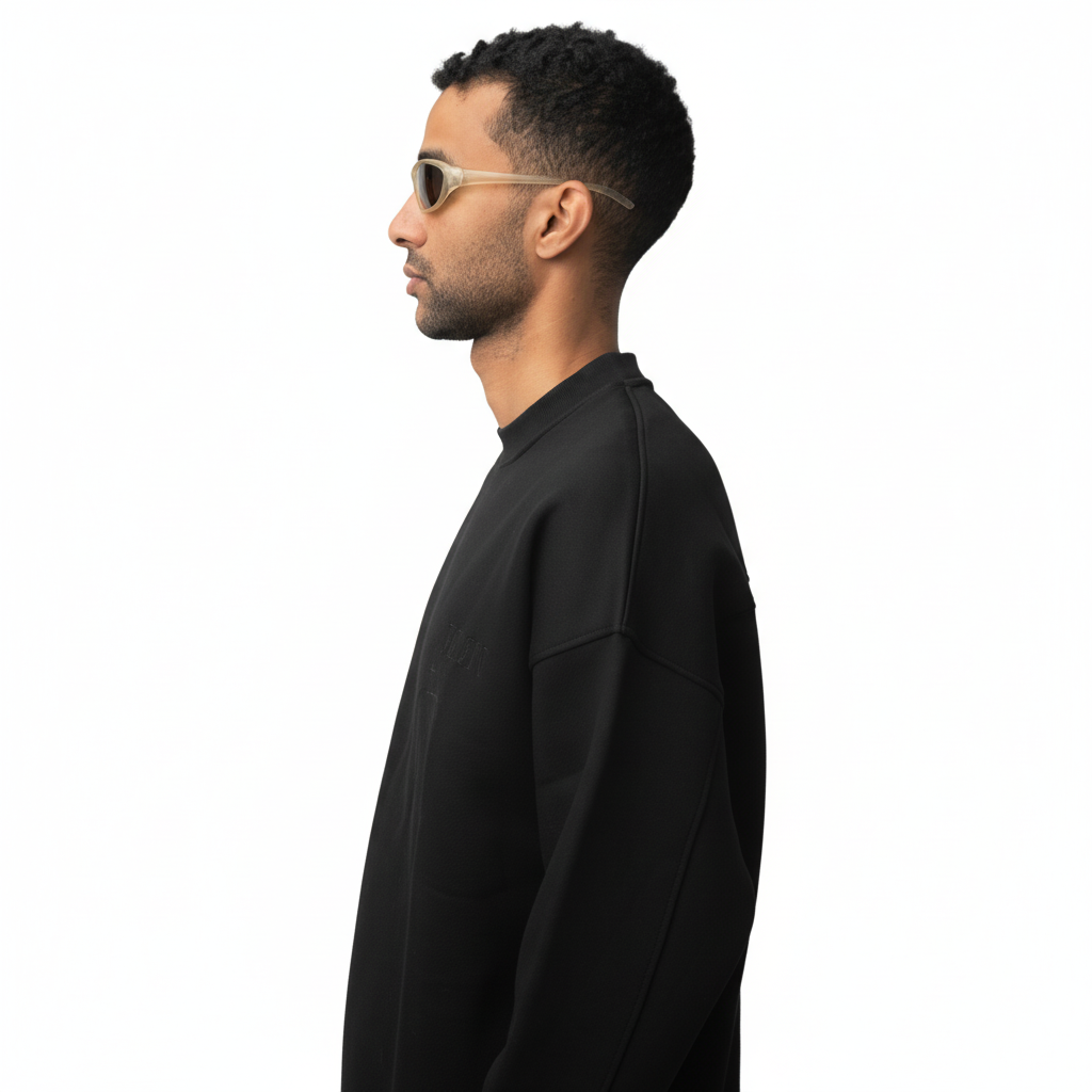 IKON Signature Crew neck-Black