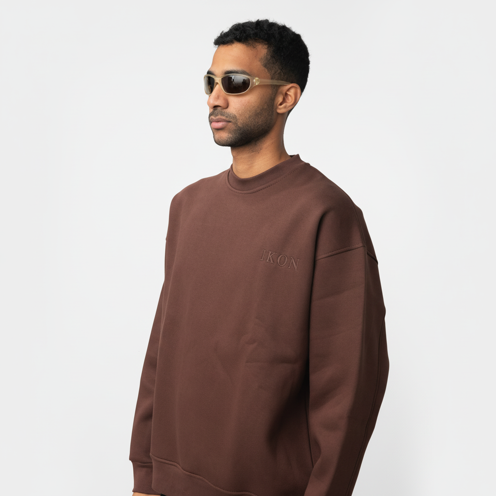 IKON Signature Crew neck-Brown