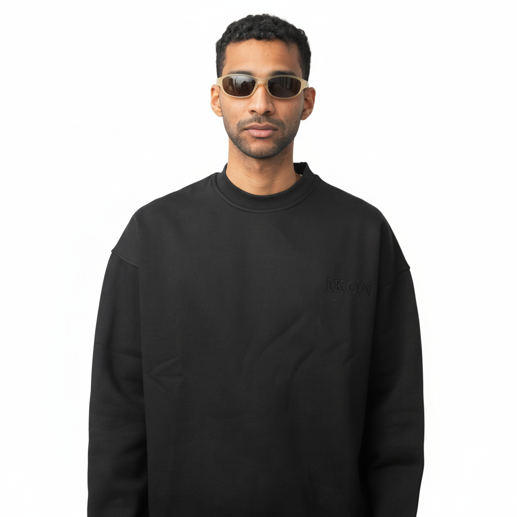 IKON Signature Crew neck-Black
