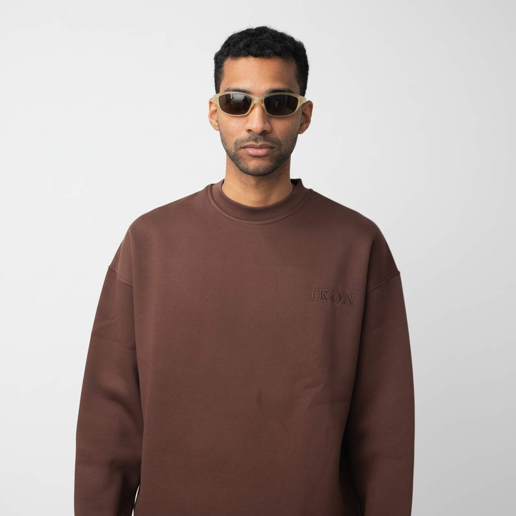 IKON Signature Crew neck-Brown