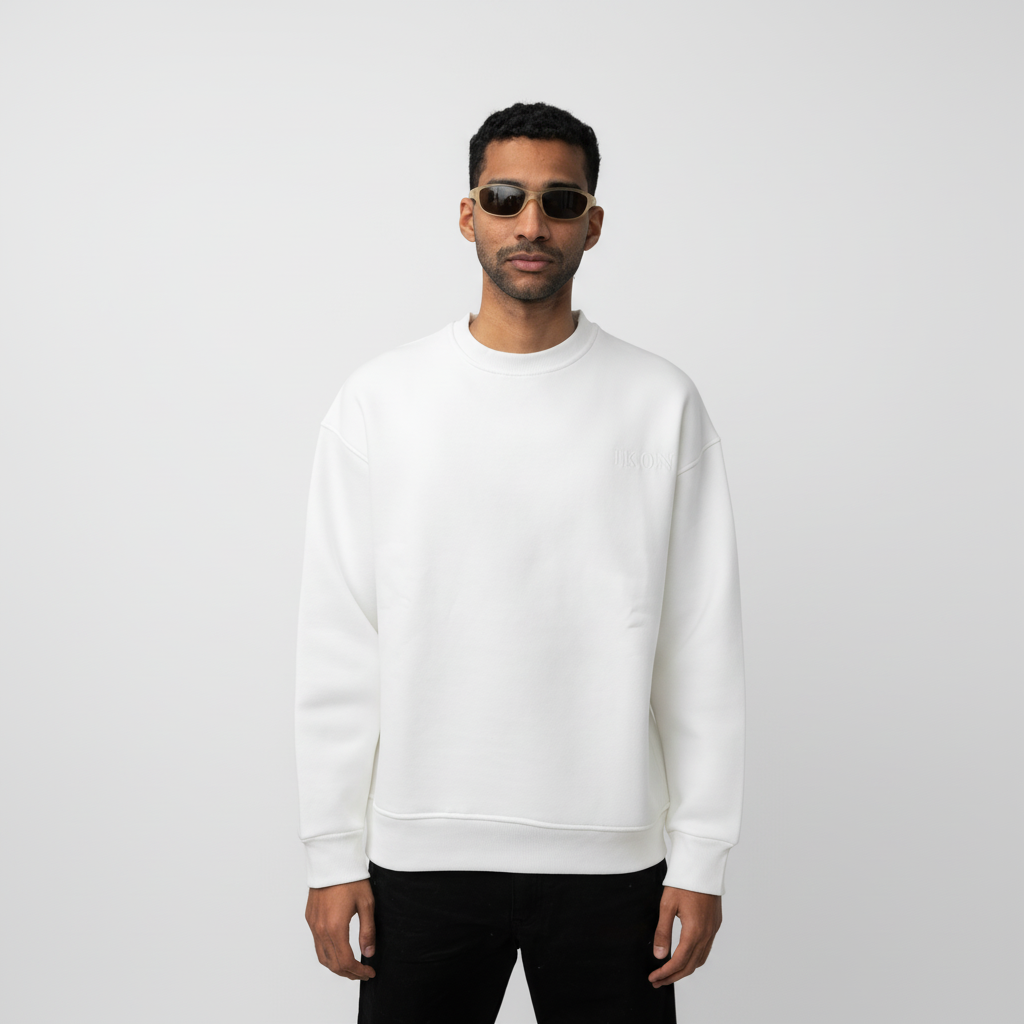 IKON Signature Crew neck-White